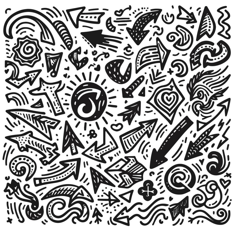 Set of Hand drawn Design vector