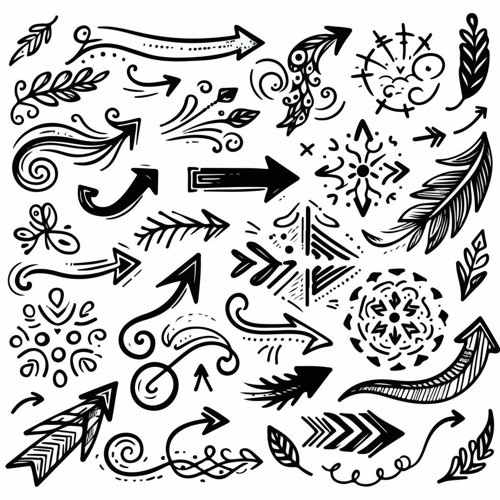 Set of Hand drawn Design vector
