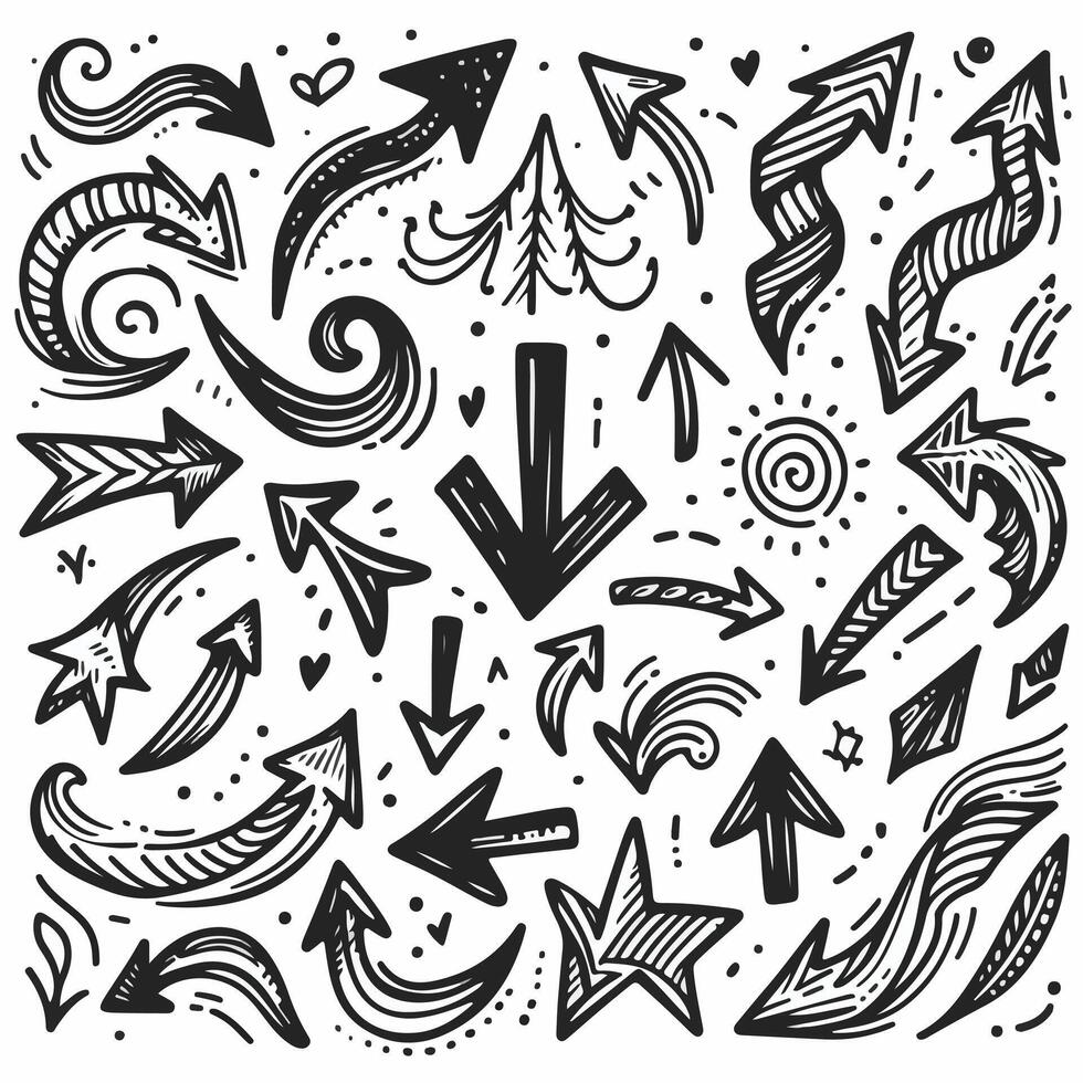 Set of Hand drawn Design vector