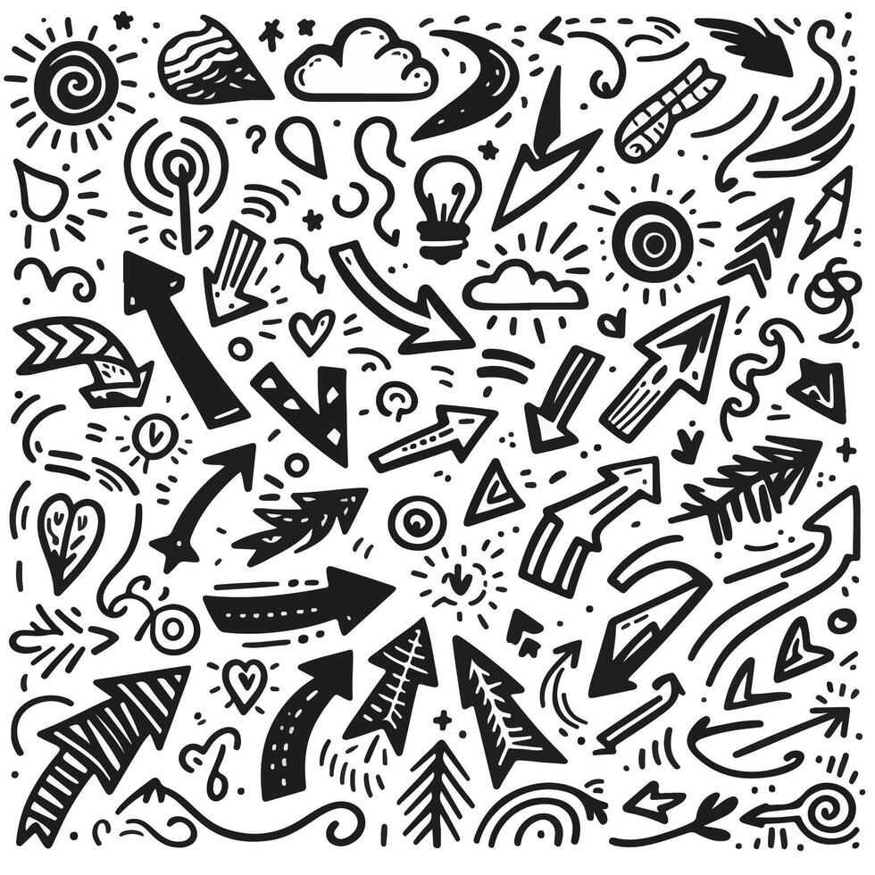Set of Hand drawn Design vector