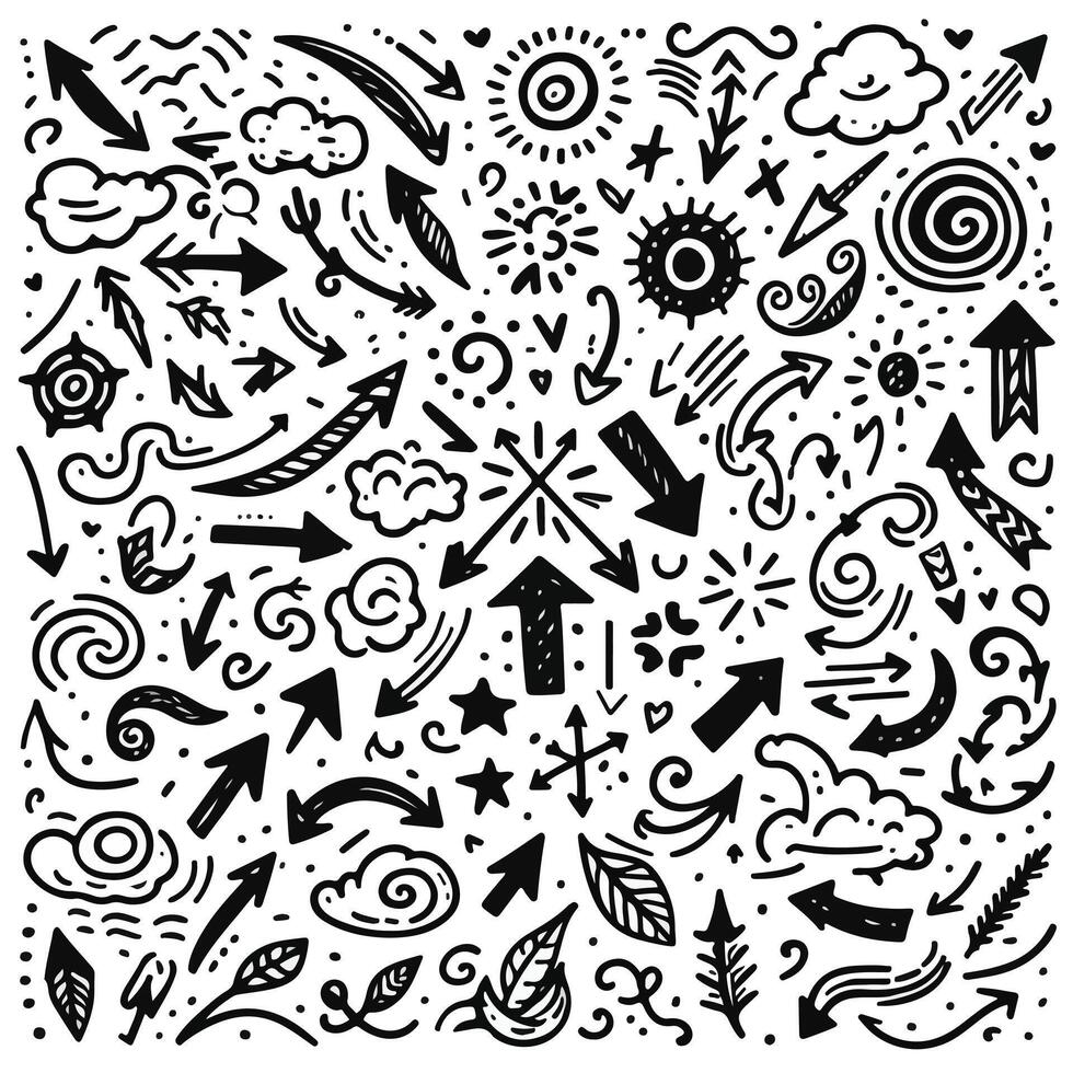 Set of Hand drawn Design vector