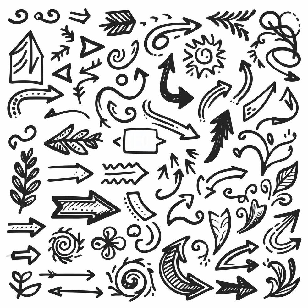 Set of Hand drawn Design vector
