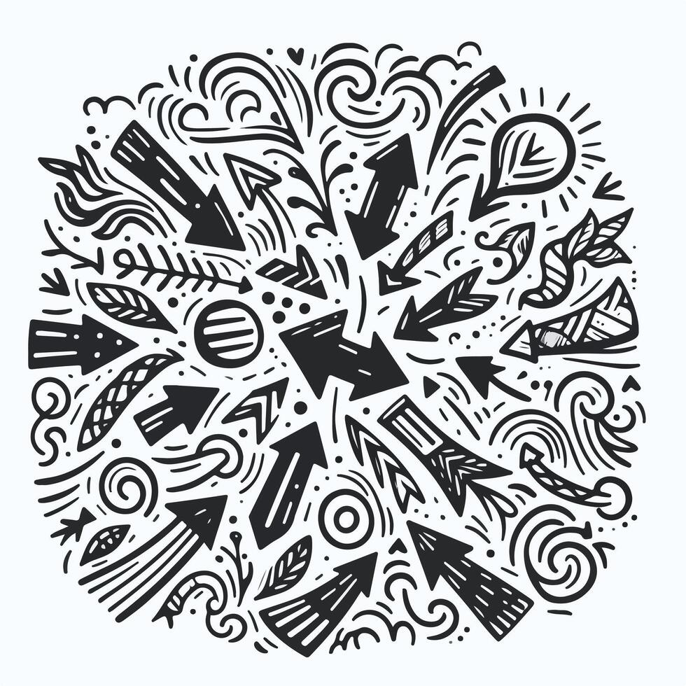 Set of Hand drawn Design vector