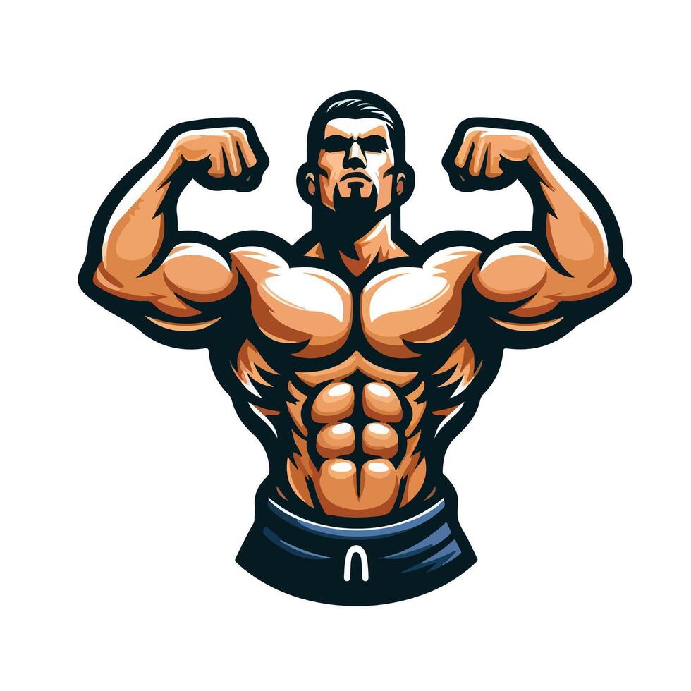 Fitness Bodybuilder design man vector