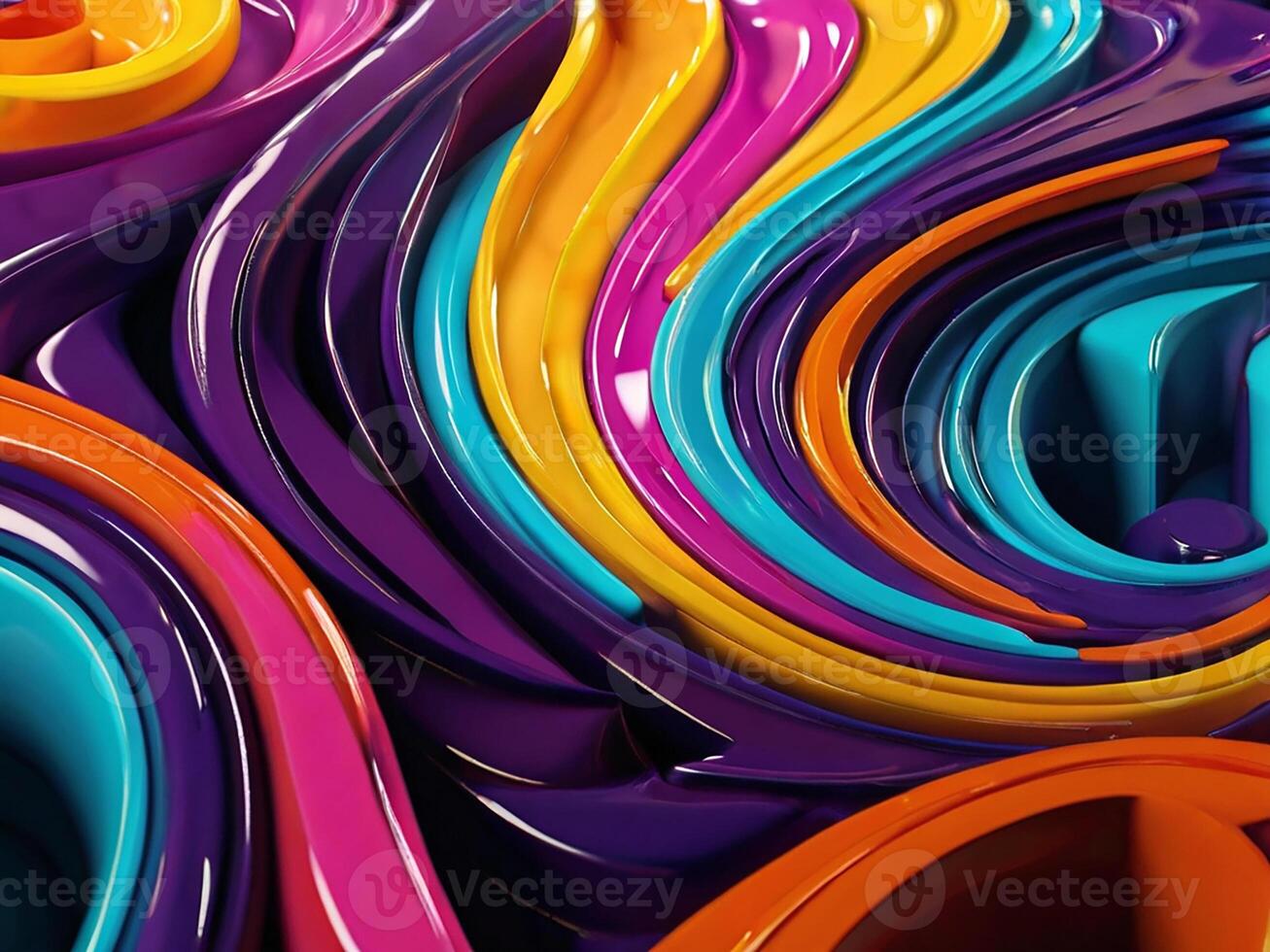 Abstract 3d colorful background, good for design resources and etc. photo