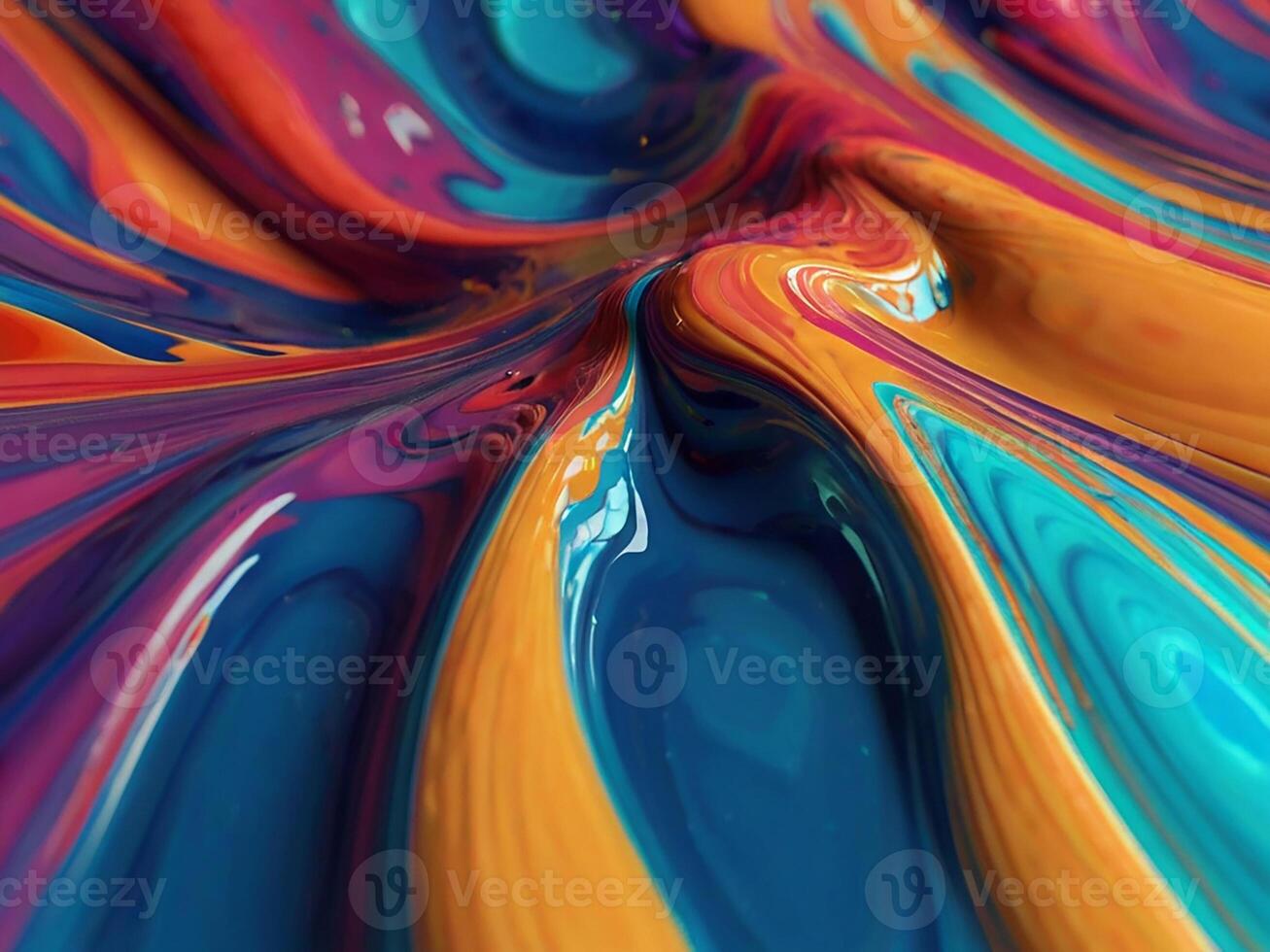 abstract 3d liquid background with vibrant colors photo
