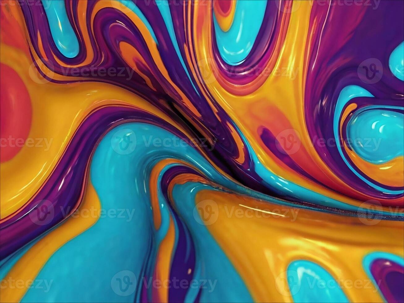 abstract 3d liquid background with vibrant colors photo