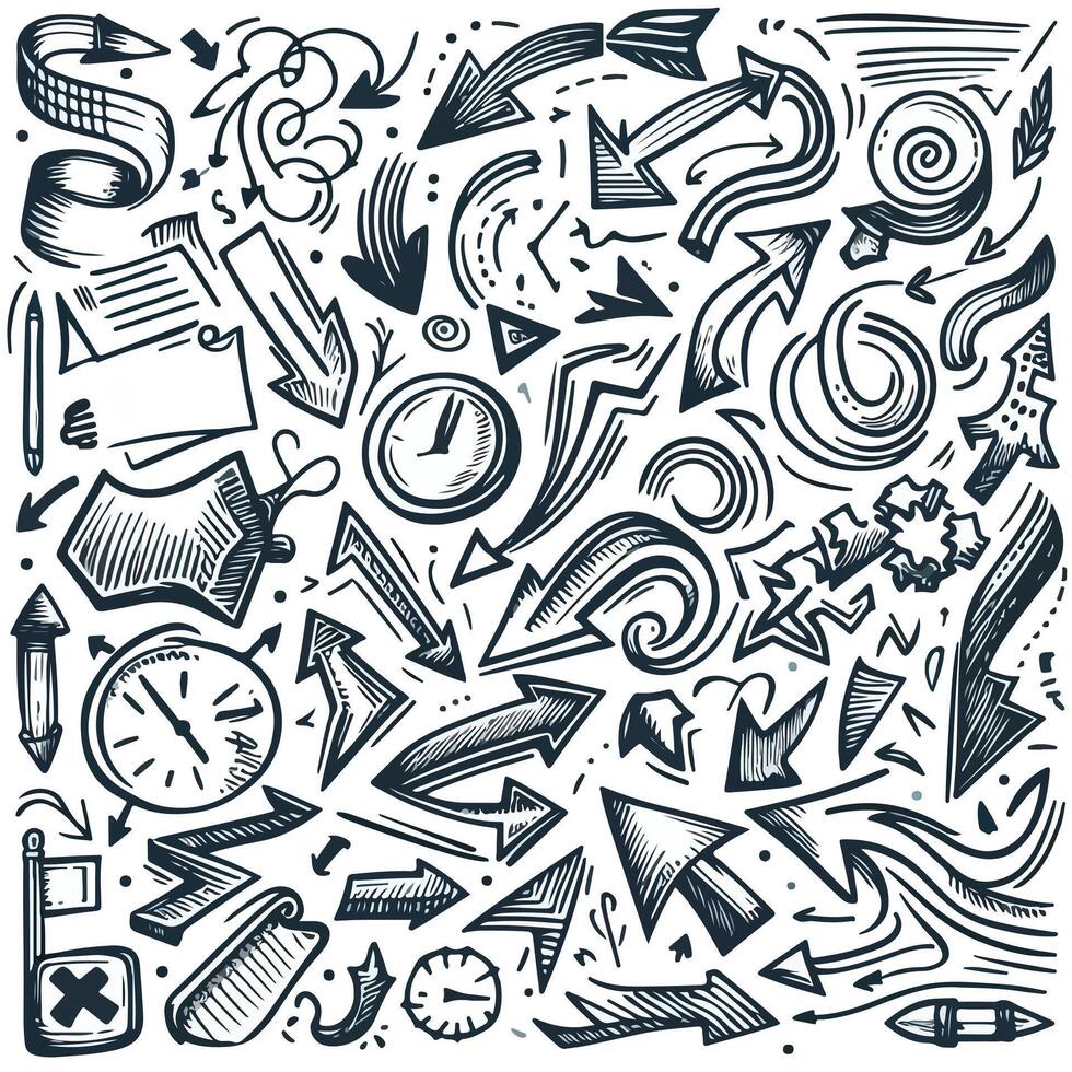 Set of Hand drawn Design vector