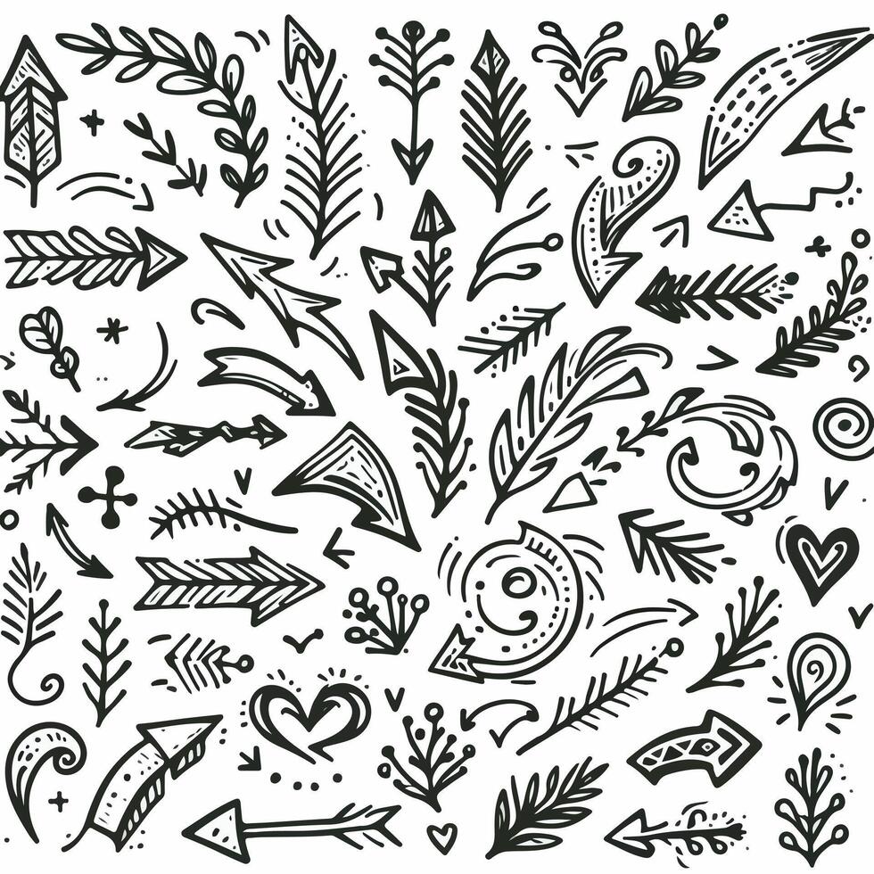 Set of Hand drawn Design vector