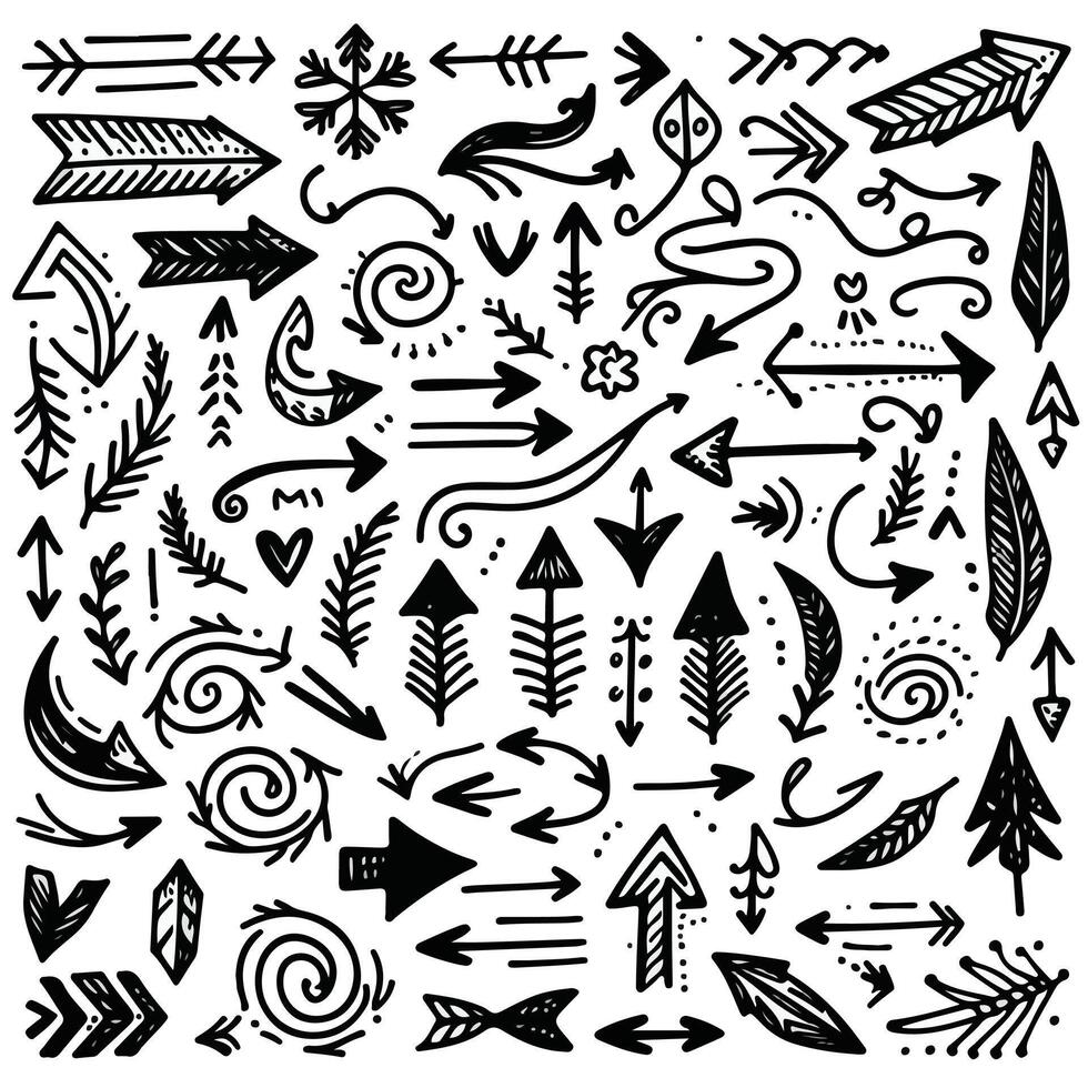 Set of Hand drawn Design vector
