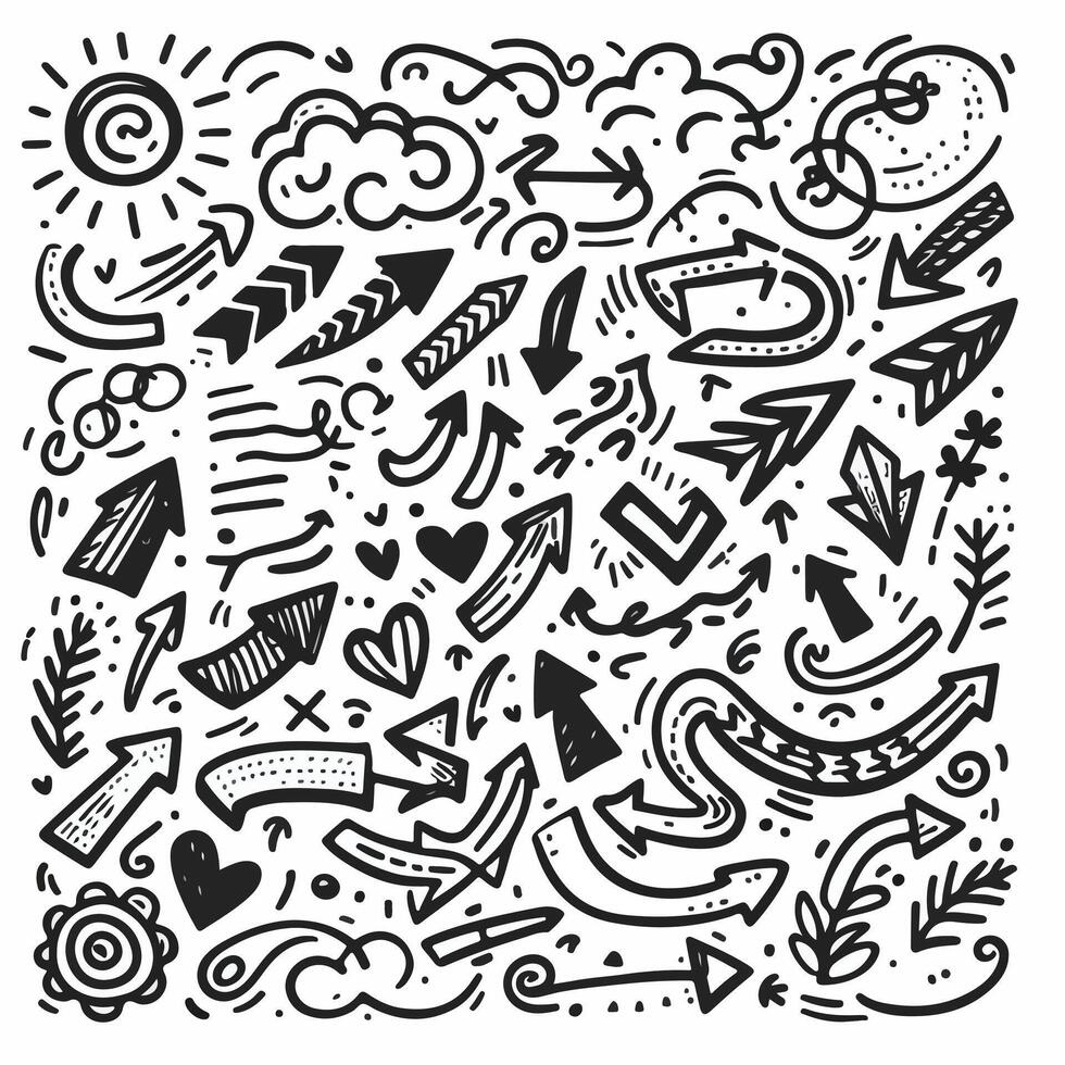 Set of Hand drawn Design vector