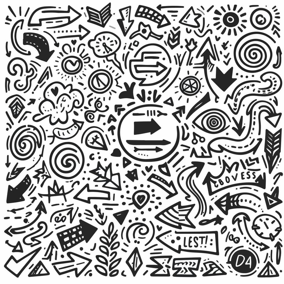 Set of Hand drawn Design vector