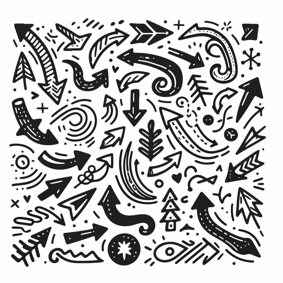 Set of Hand drawn Design vector