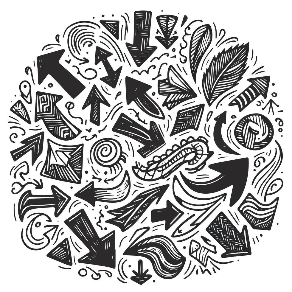 Set of Hand drawn Design vector