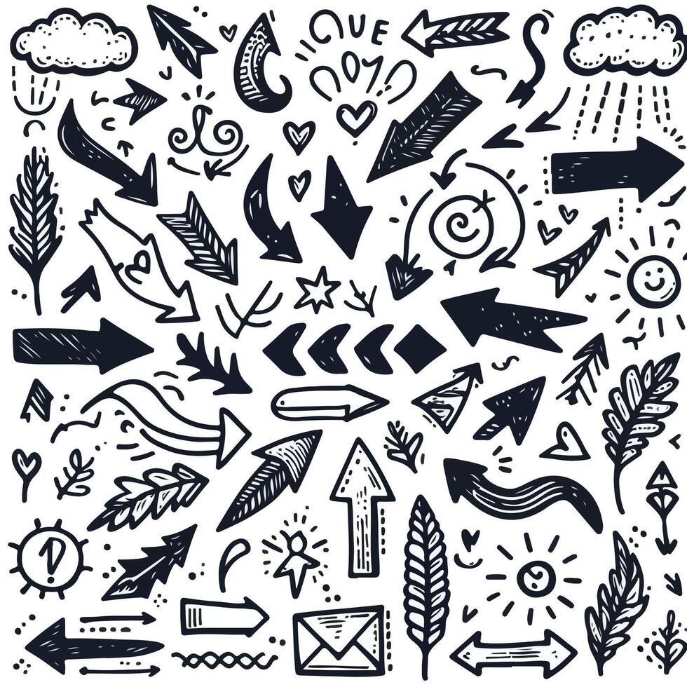 Set of Hand drawn Design vector