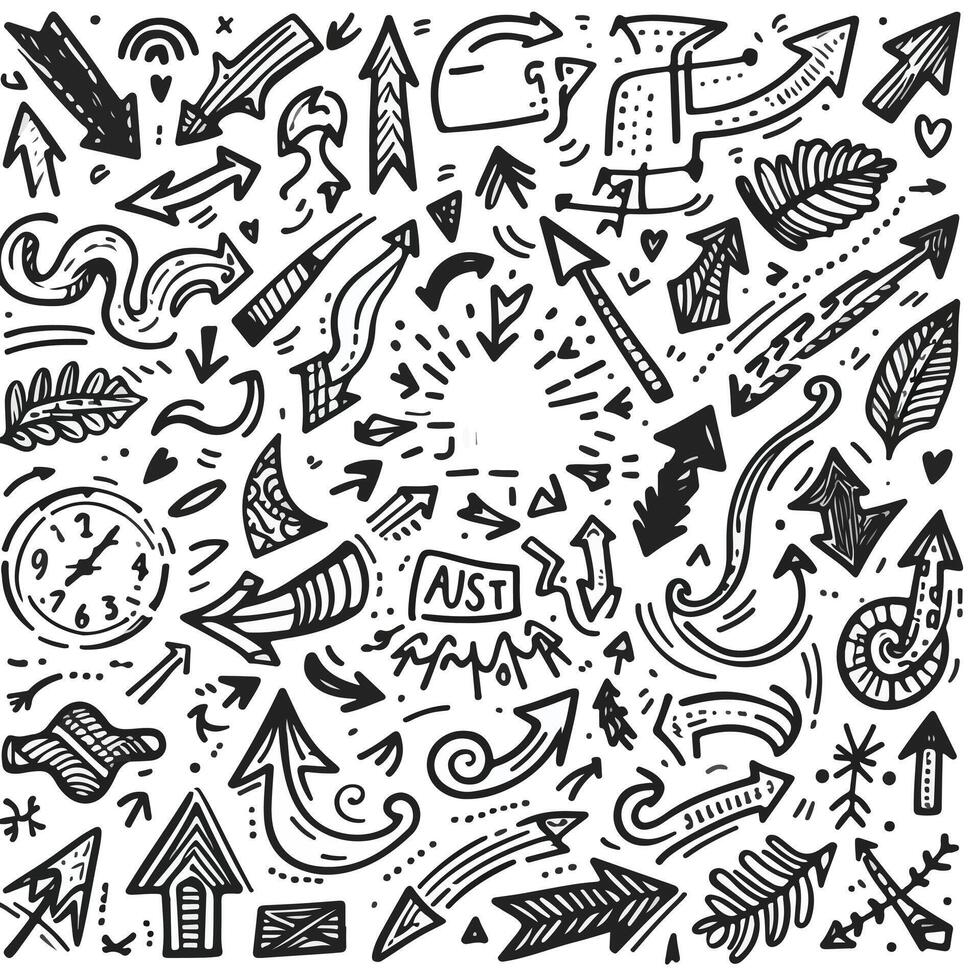 Set of Hand drawn Design vector
