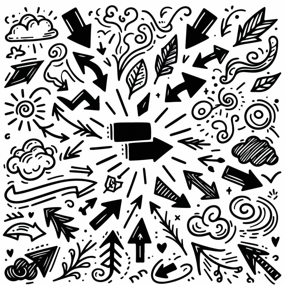 Set of Hand drawn Design vector
