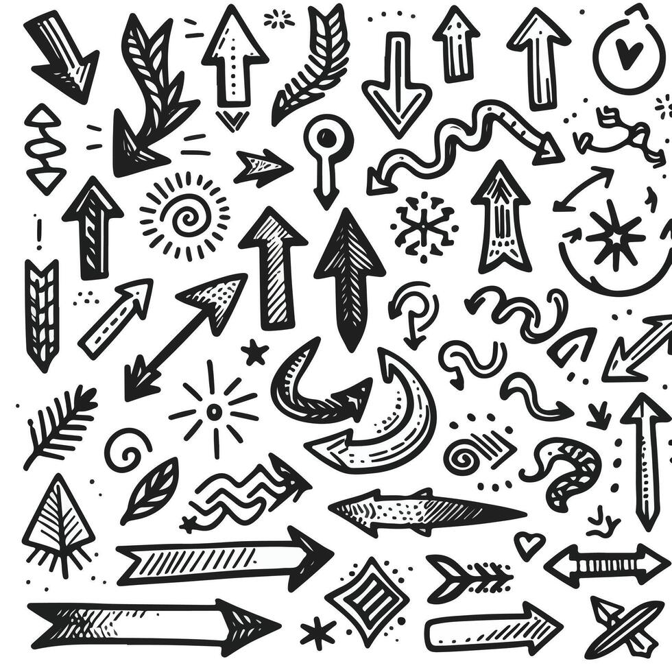 Set of Hand drawn Design vector
