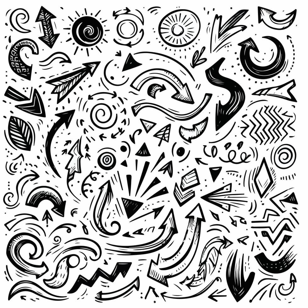 Set of Hand drawn Design vector