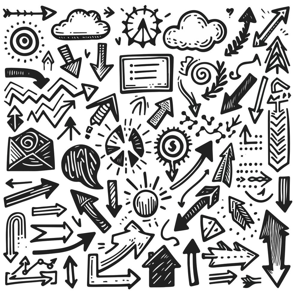 Set of Hand drawn Design vector
