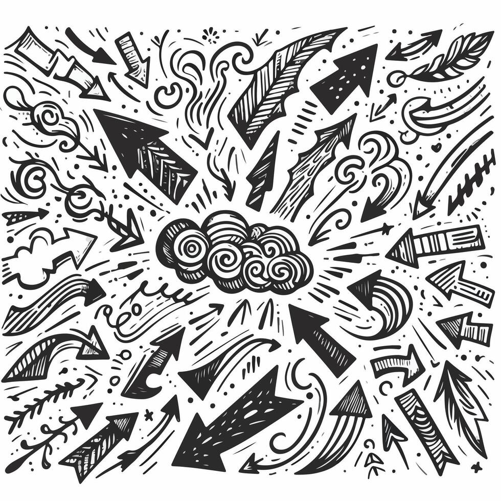 Set of Hand drawn Design vector