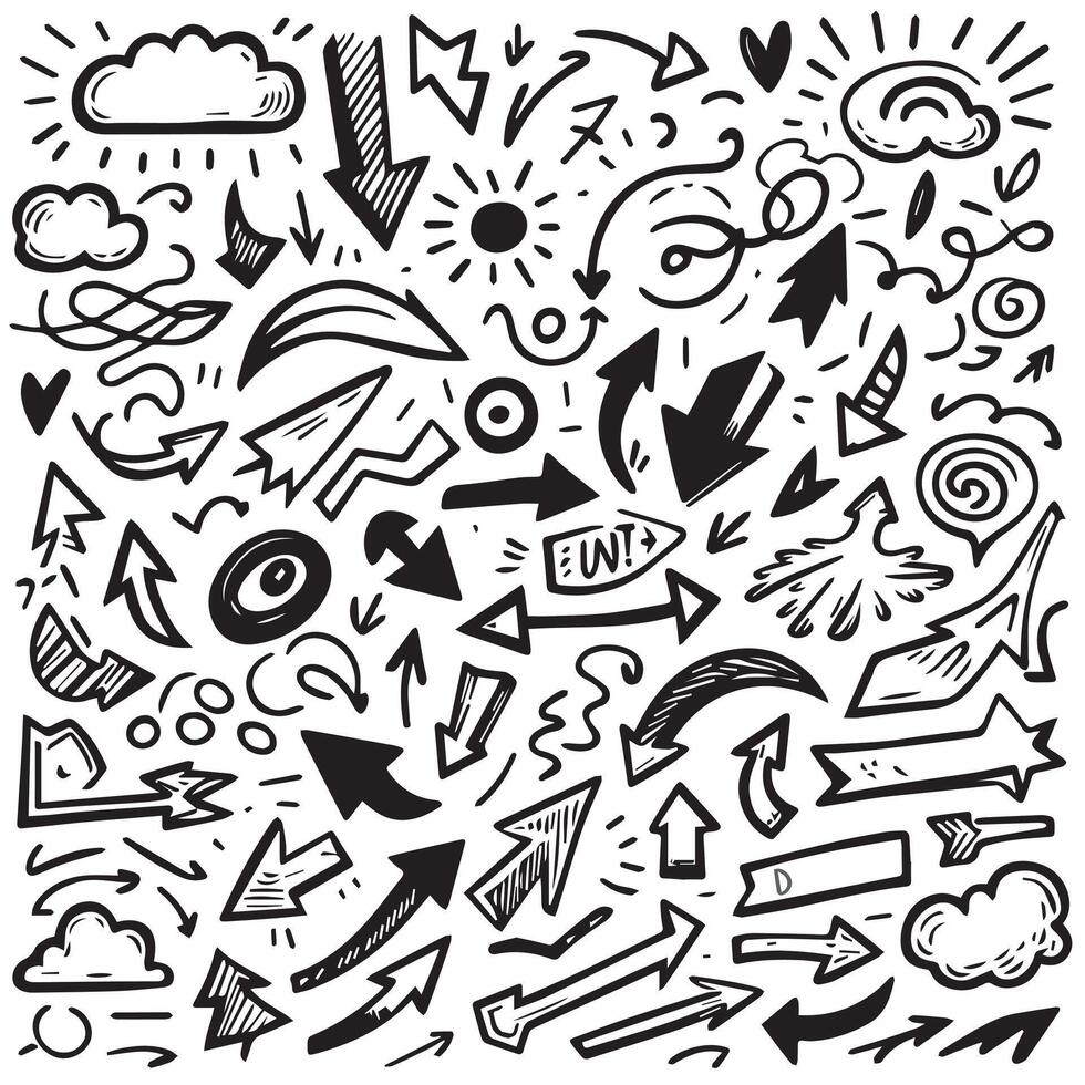 Set of Hand drawn Design vector