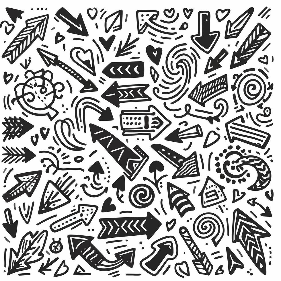 Set of Hand drawn Design vector
