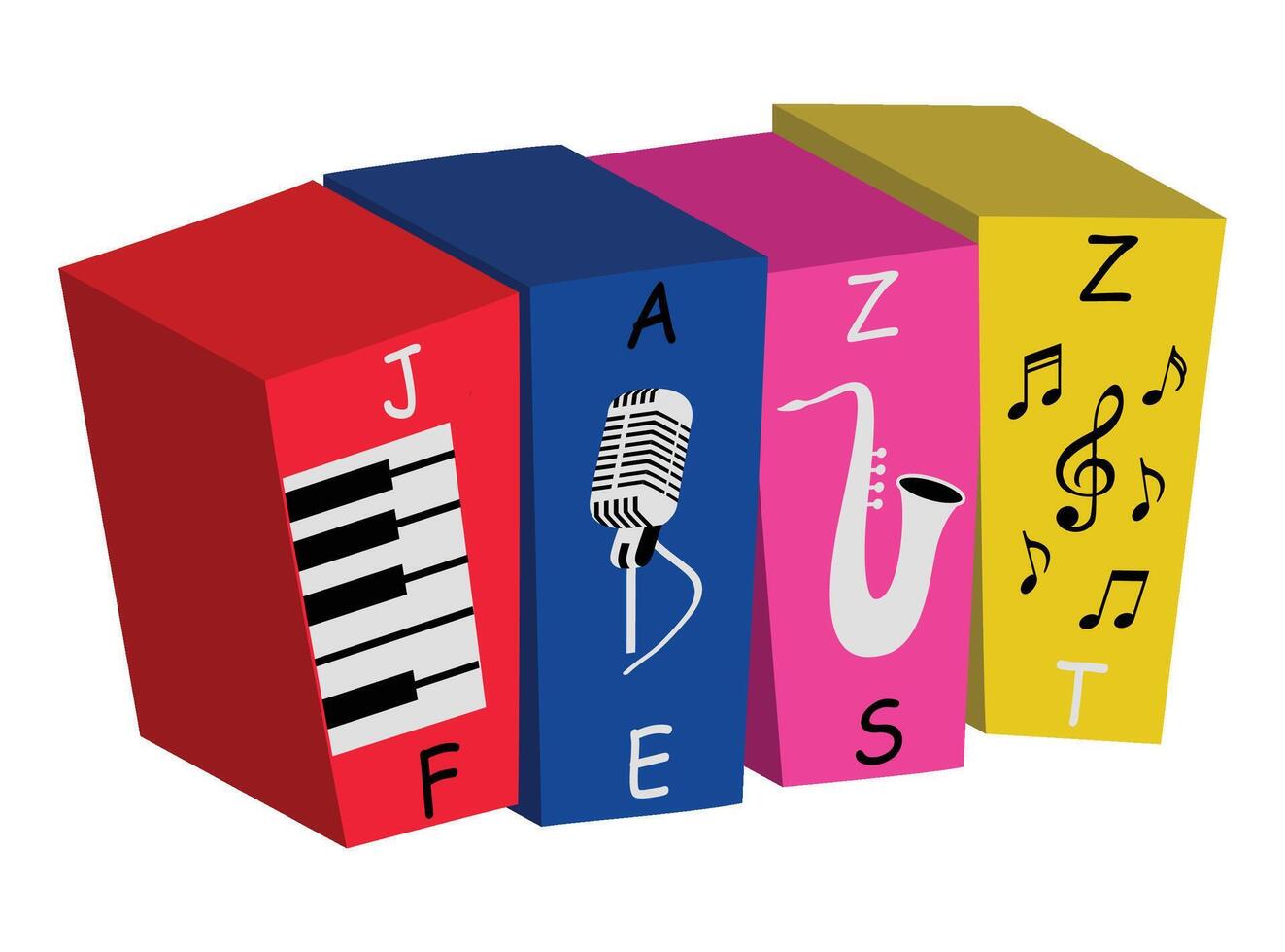 Jazz music festival banner poster illustration vector