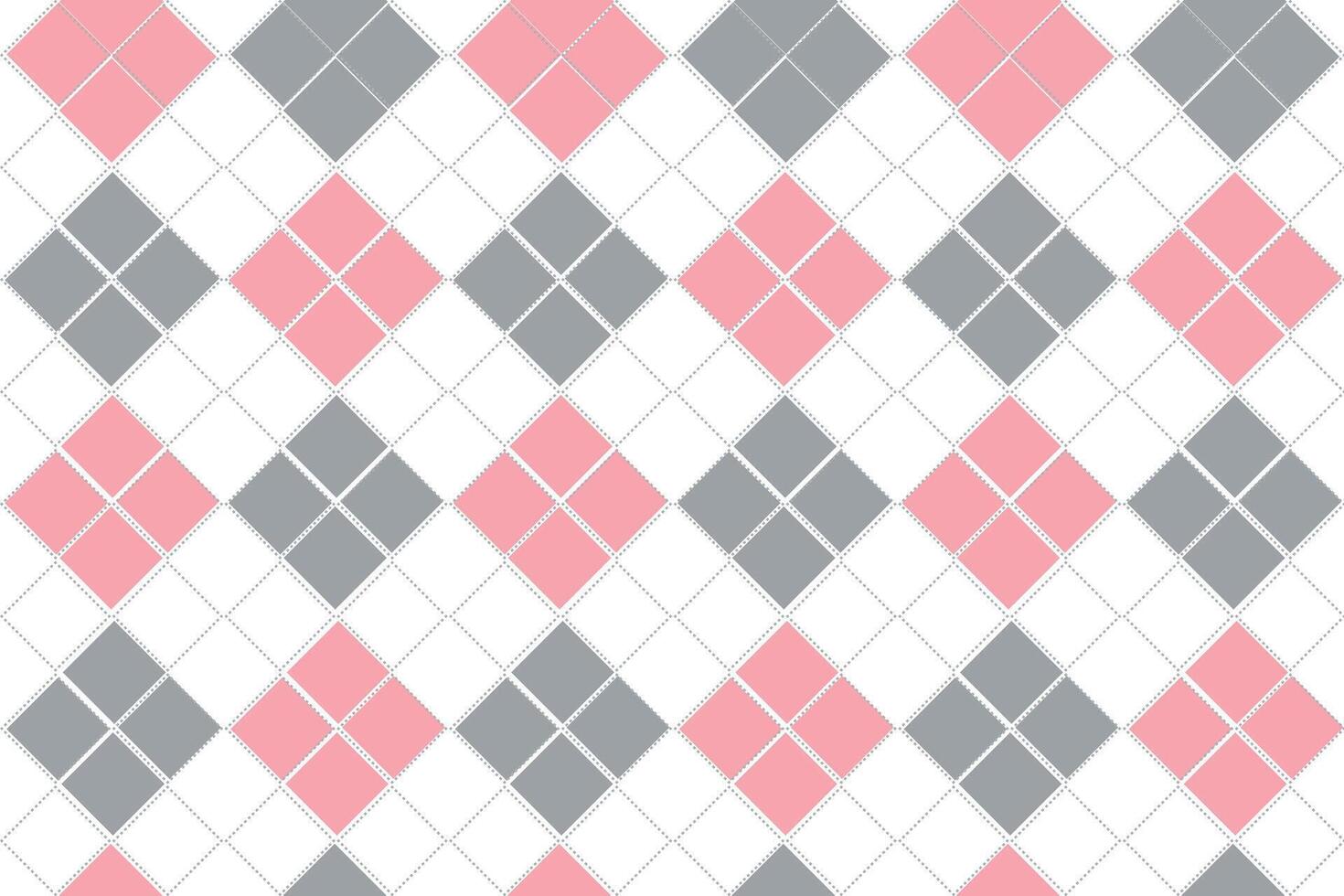 Argyle pattern colorful in gray, navy pink, white. Seamless bright argyll background set in pastel colors for gift paper, socks, sweater, jumper, other spring fashion textile print. vector