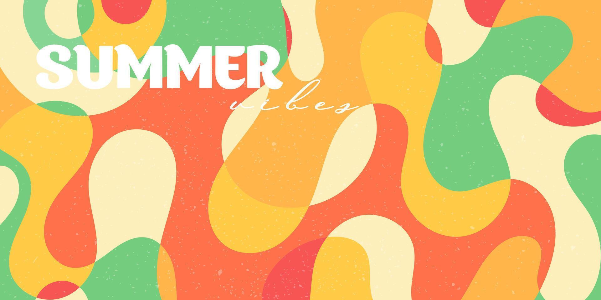 Creative concept of summer bright and juicy cards. Modern abstract art design with liquid shapes with overlay effect. Templates for celebration, ads, branding, banner, cover, label, poster, sales vector