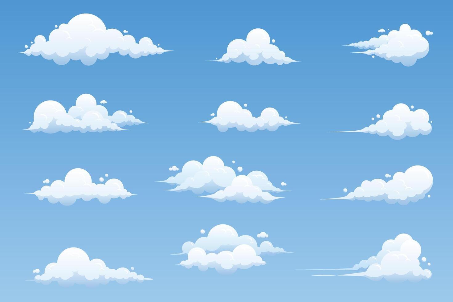 blue Cloud sky Curve Collection bubble comfort feeling illustration design vector