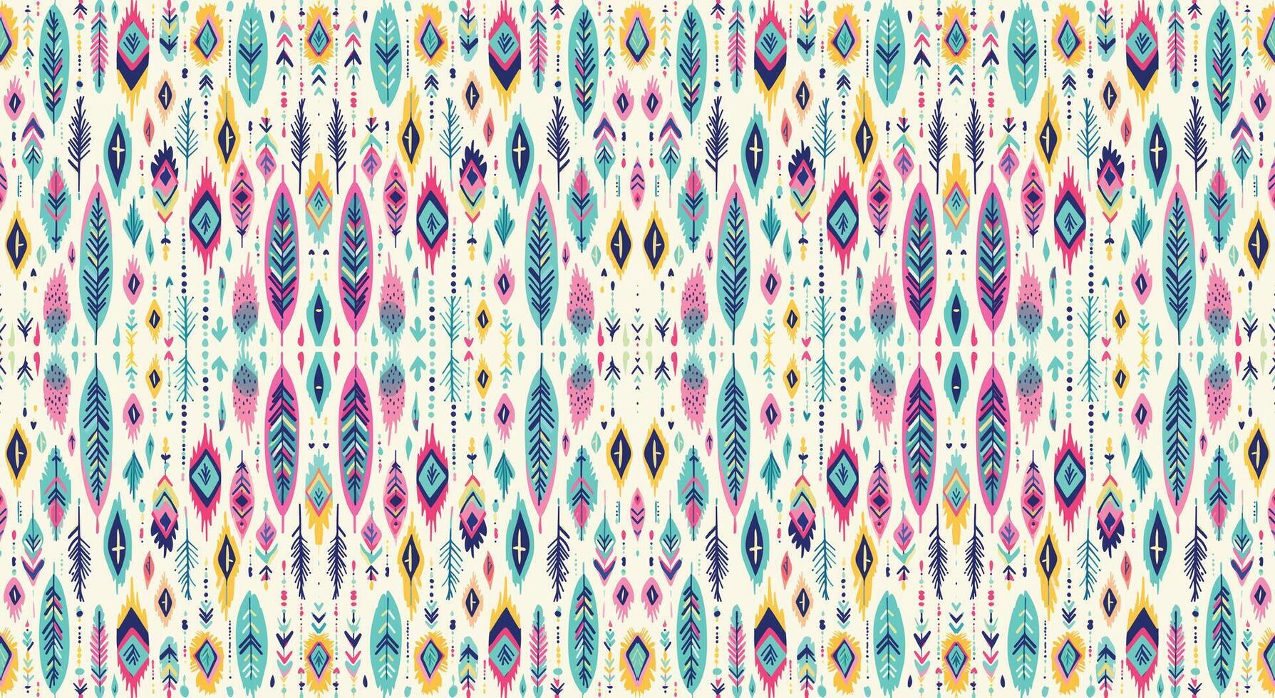 Seamless batik pattern,Seamless tribal batik pattern,and Seamless colorful pattern resemble ethnic boho, Aztec,and ikat styles.designed for use in wallpaper,fabric,curtain,carpet vector