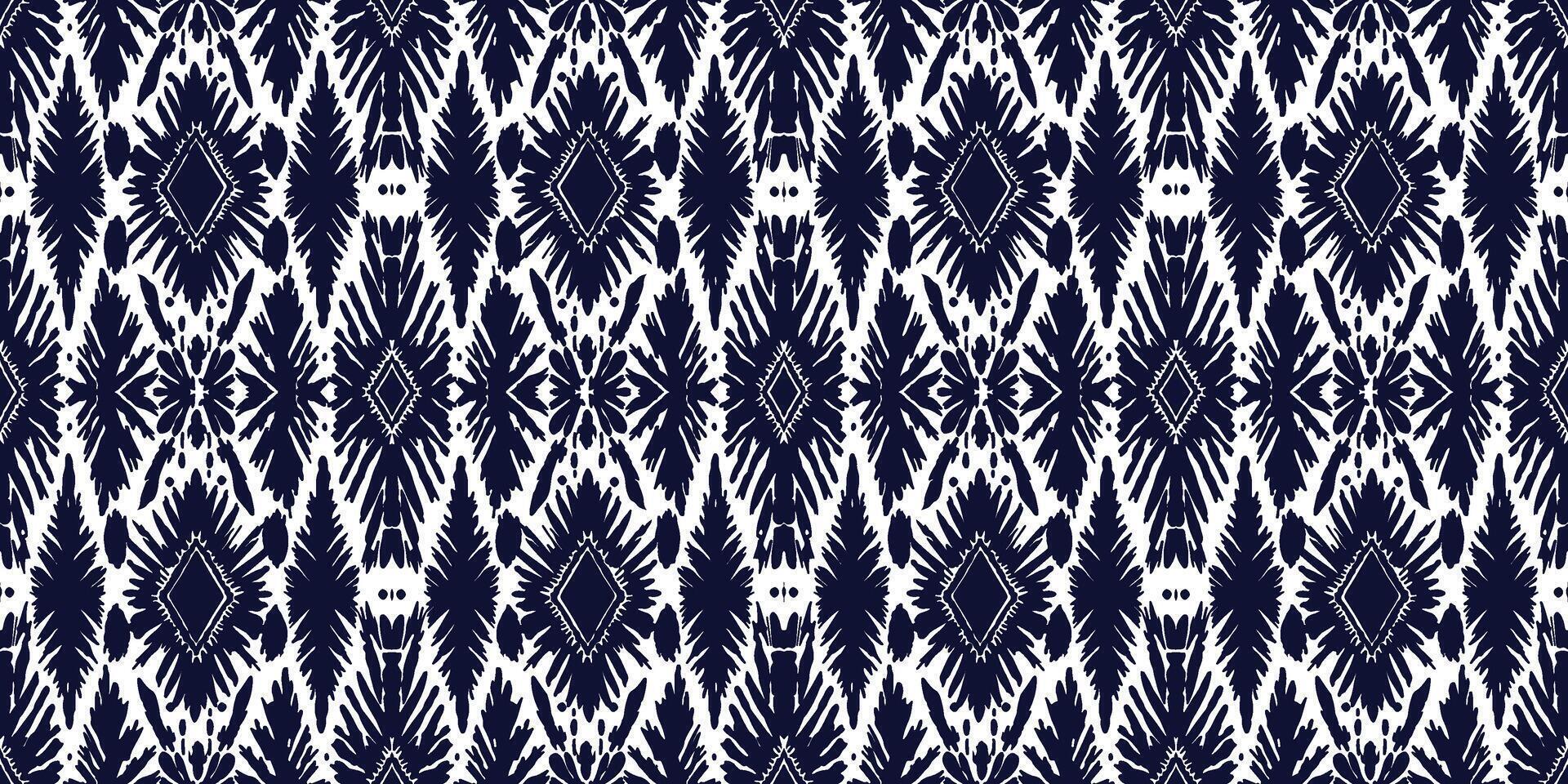 Seamless batik pattern,Seamless tribal batik pattern,and Seamless colorful pattern resemble ethnic boho, Aztec,and ikat styles.designed for use in wallpaper,fabric,curtain,carpet vector