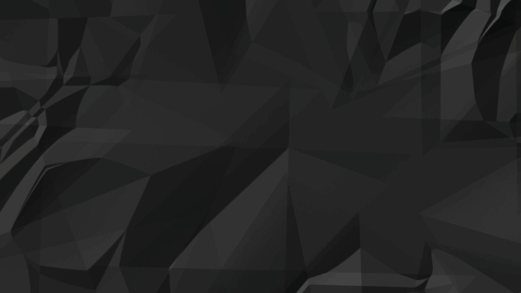 Crumpled Black paper wrinkled, for Background or wallpaper. vector