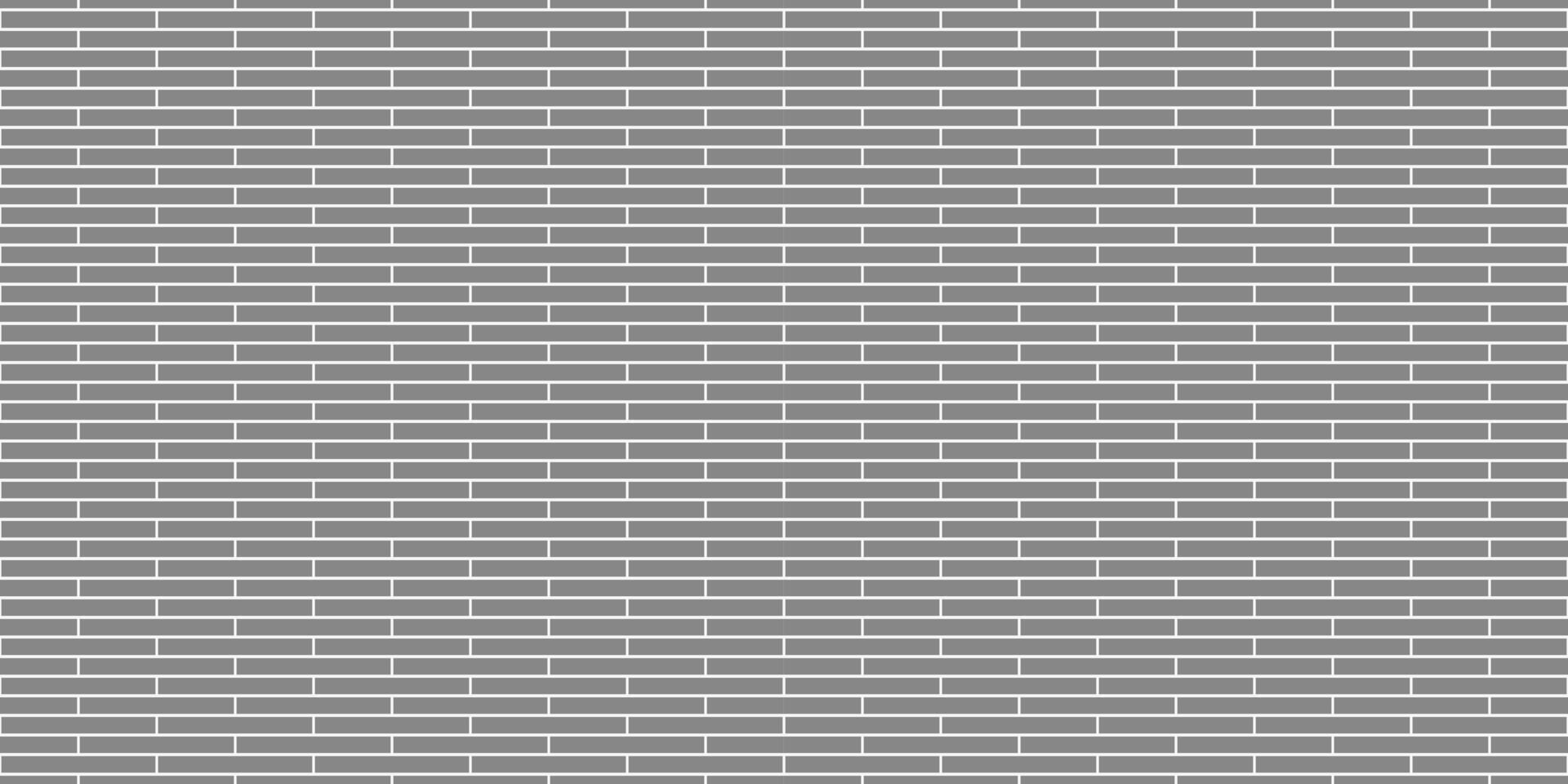 Brick wall seamless structure geometric pattern. Construction architecture monochrome background. Gray repeatable texture vector