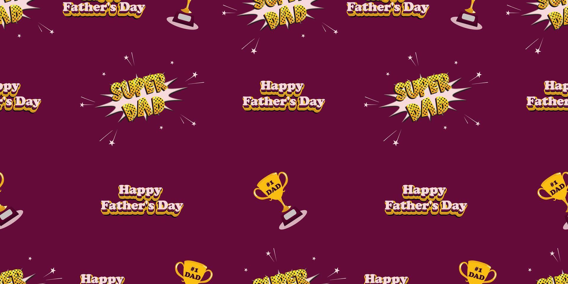 Seamless background for celebrating Father's Day isolated background. vector