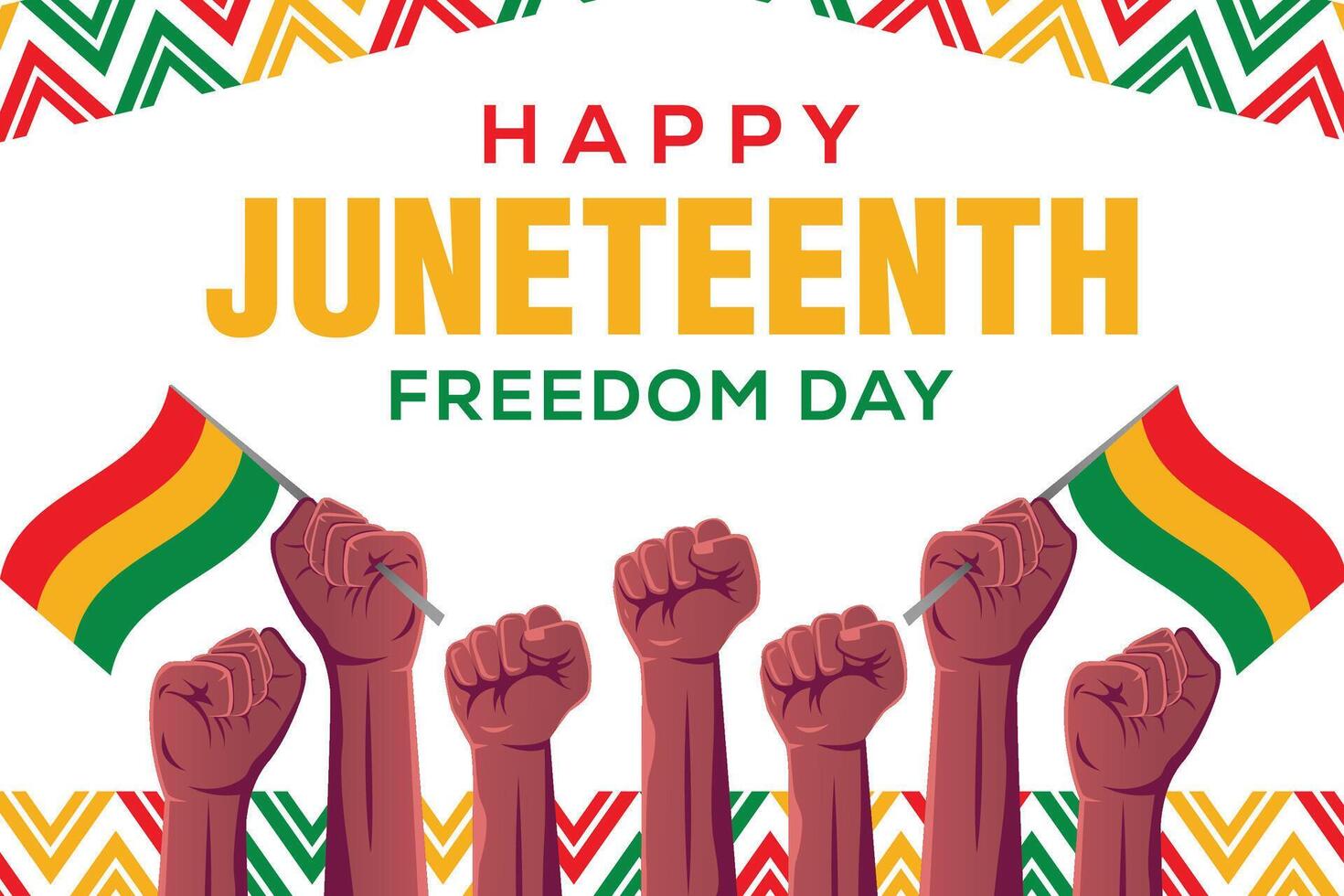 Juneteenth Freedom Day background illustration concept design vector