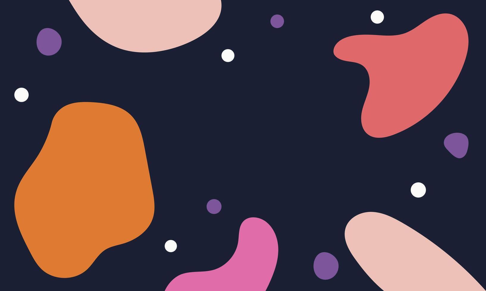 Creative background with amorphous shapes. vector