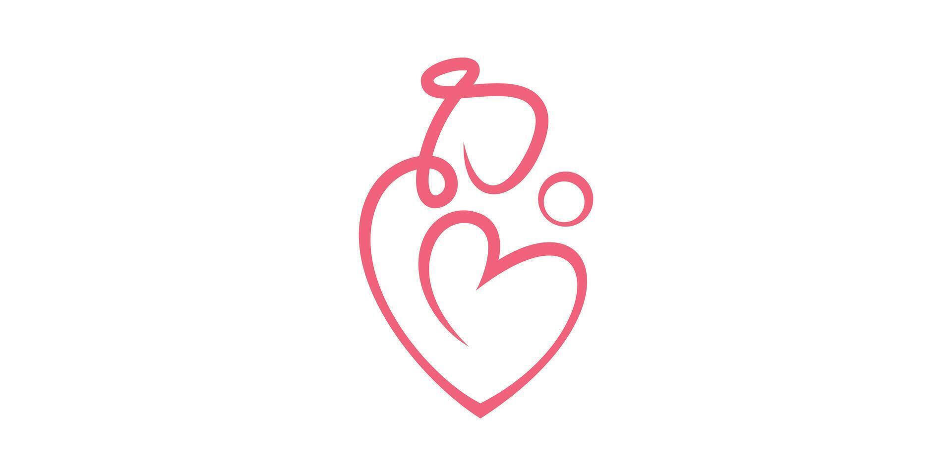 logo design love mom, family, mother and child, care logo design icon, symbol, , creative idea. vector