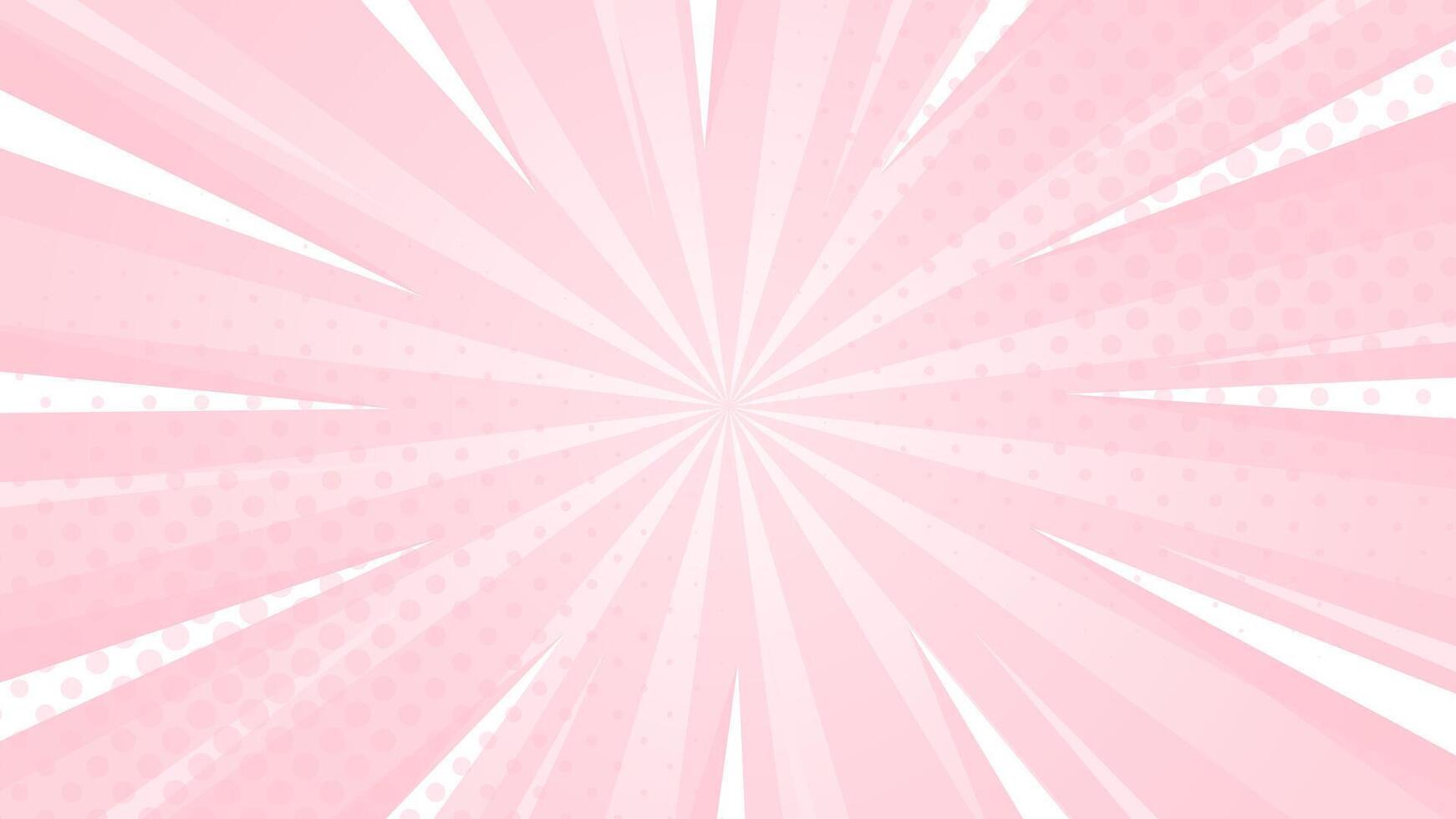 Pink beauty abstract background. Pink comic sunburst effect background with halftone. Suitable for templates, sales banners, events, ads, web, pages, and others vector