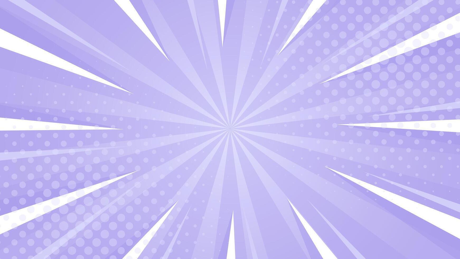 Bright purple abstract background. Purple comic sunburst effect background with halftone. Suitable for templates, sale banners, events, ads, web, and pages vector