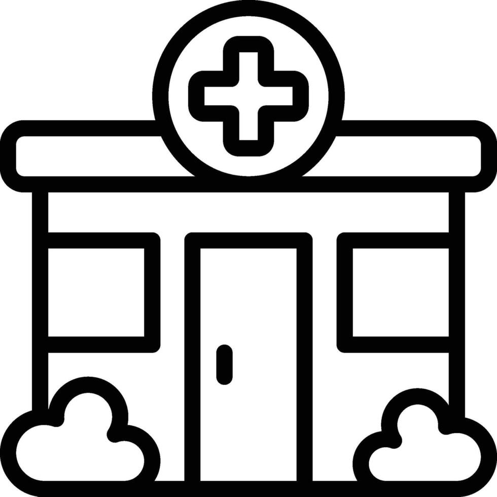 Health Clinic Icon. Healthcare Center Icon vector
