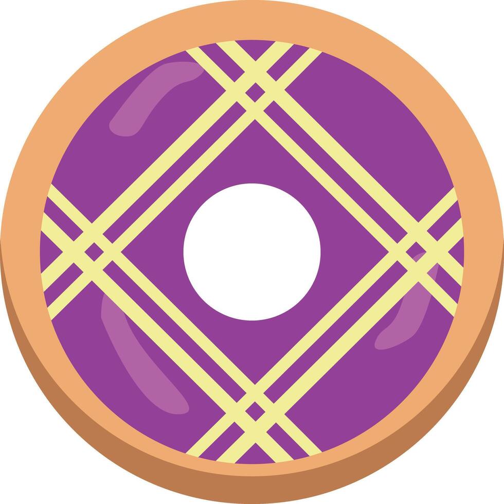 Delicious Sweet Donuts Isolated on White Background. Kawaii Cartoon Design. vector