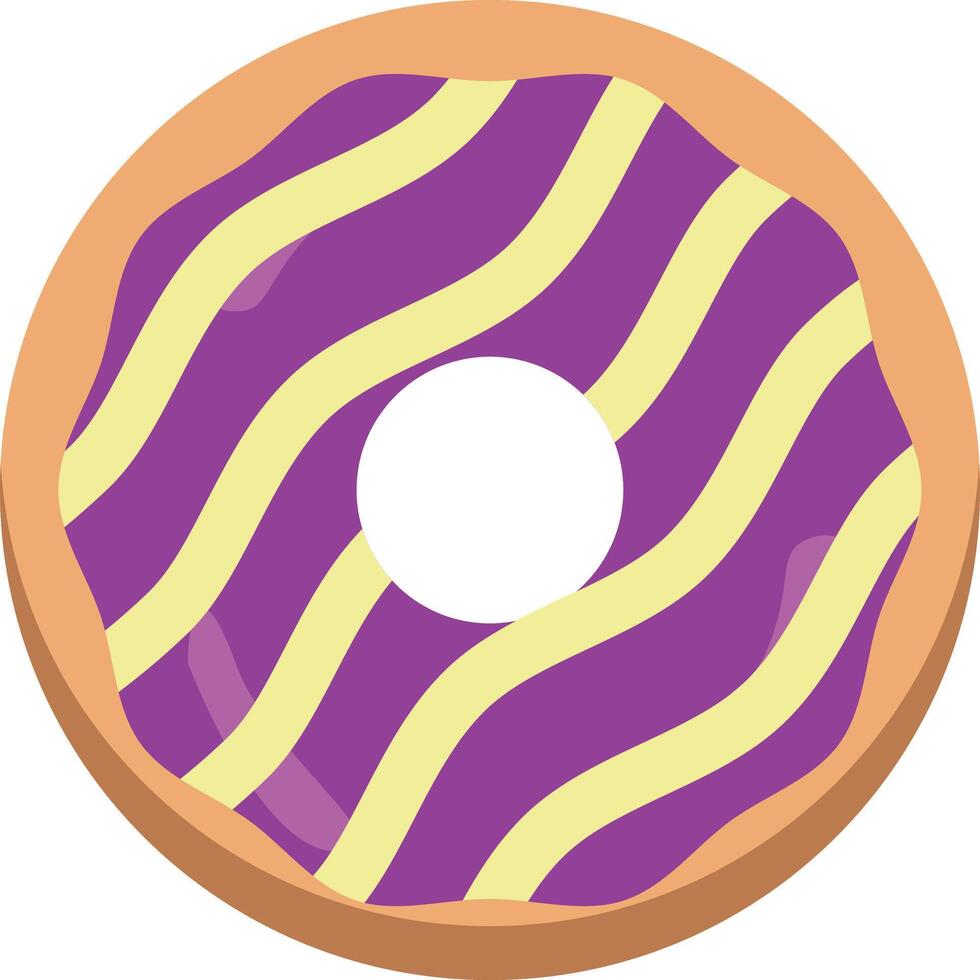 Delicious Sweet Donuts Isolated on White Background. Kawaii Cartoon Design. vector