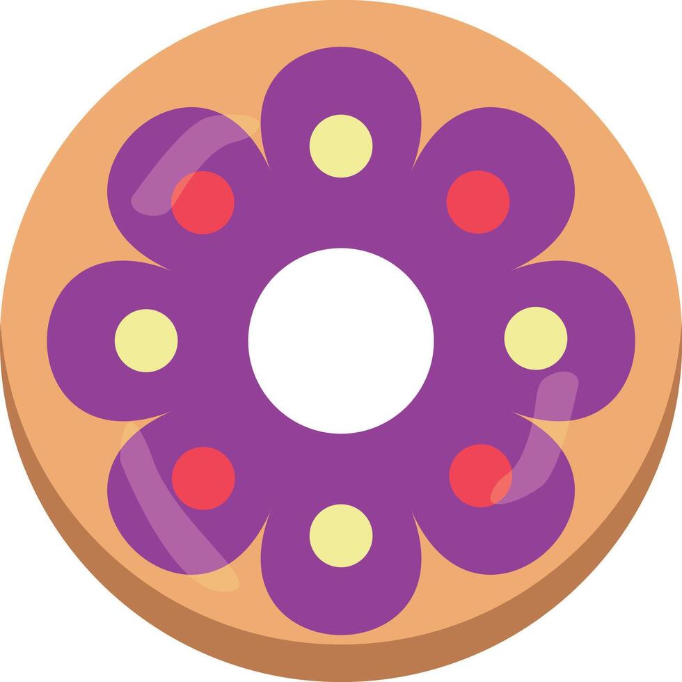 Delicious Sweet Donuts Isolated on White Background. Kawaii Cartoon Design. vector
