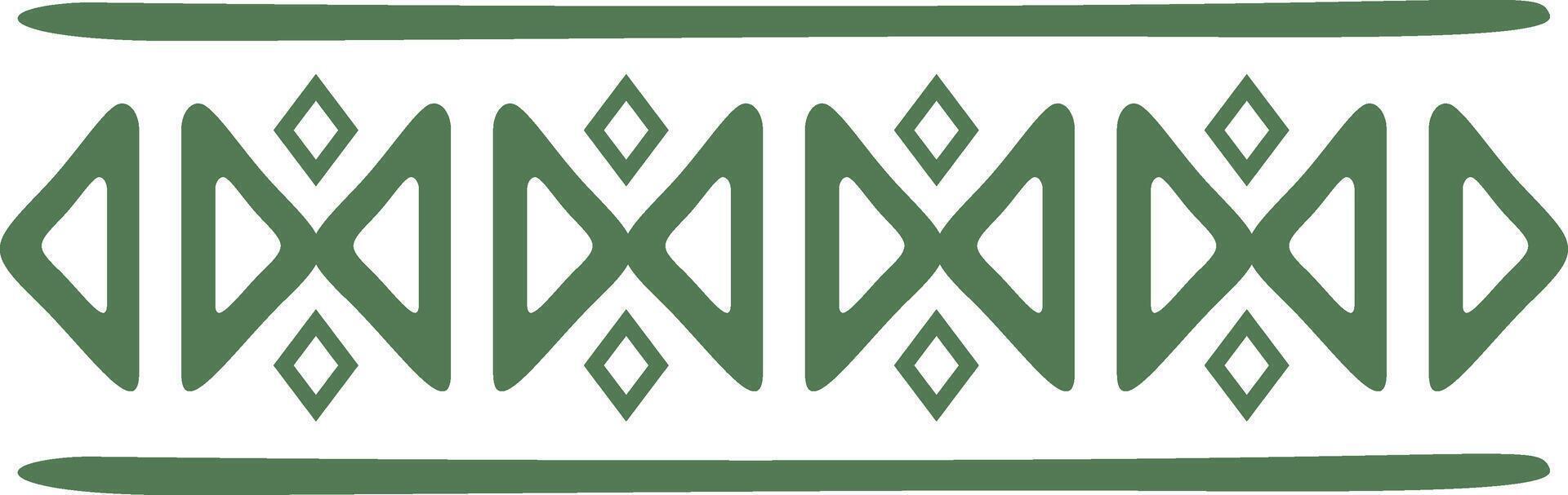 Hand Drawn Abstract Ethnic Pattern. African Design Style. Isolated Illustration vector