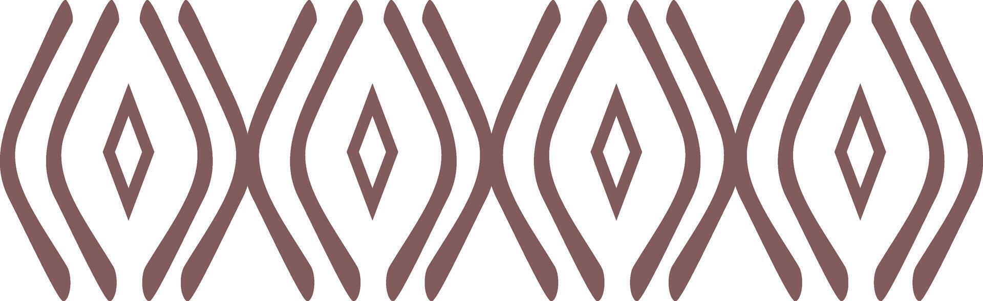 Hand Drawn Abstract Ethnic Pattern. African Design Style. Isolated Illustration vector