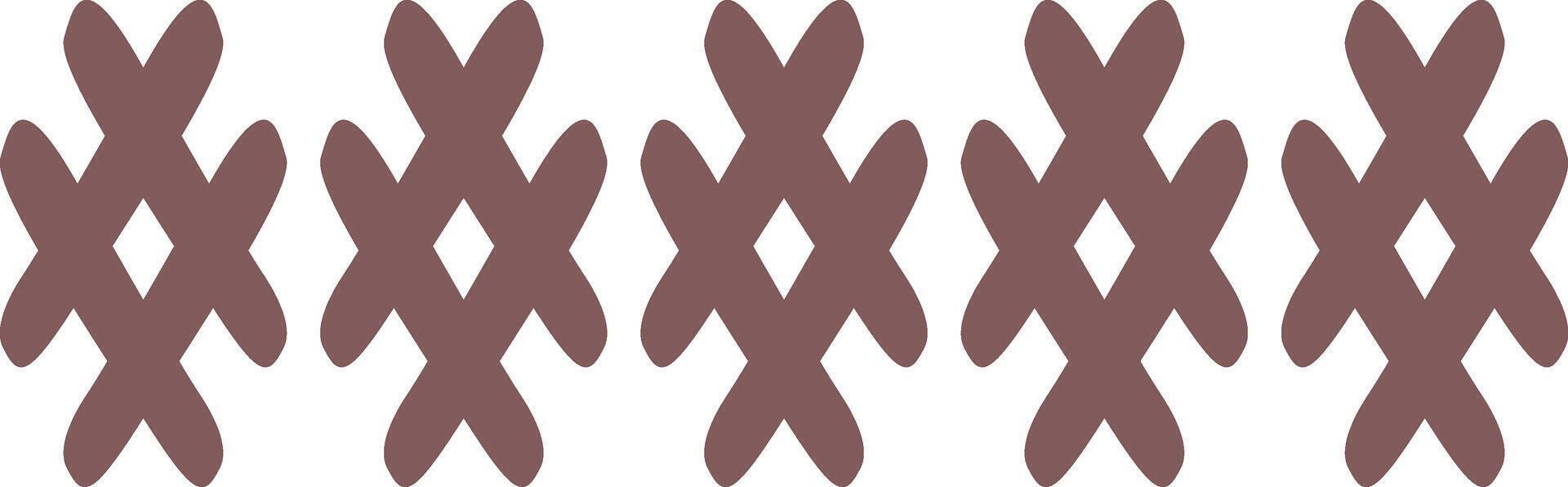 Hand Drawn Abstract Ethnic Pattern. African Design Style. Isolated Illustration vector