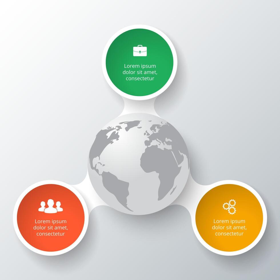circle elements for infographic. vector