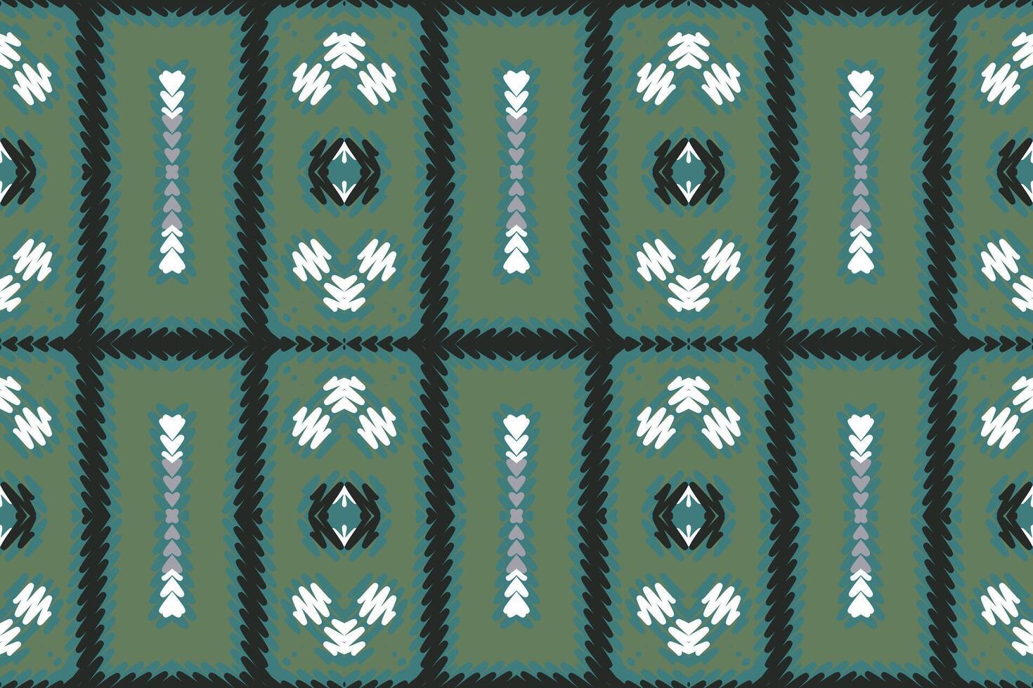 Bukhara pattern Seamless Mughal architecture Motif embroidery, Ikat embroidery Design for Print vyshyvanka placemat quilt sarong sarong beach kurtis Indian motifs vector